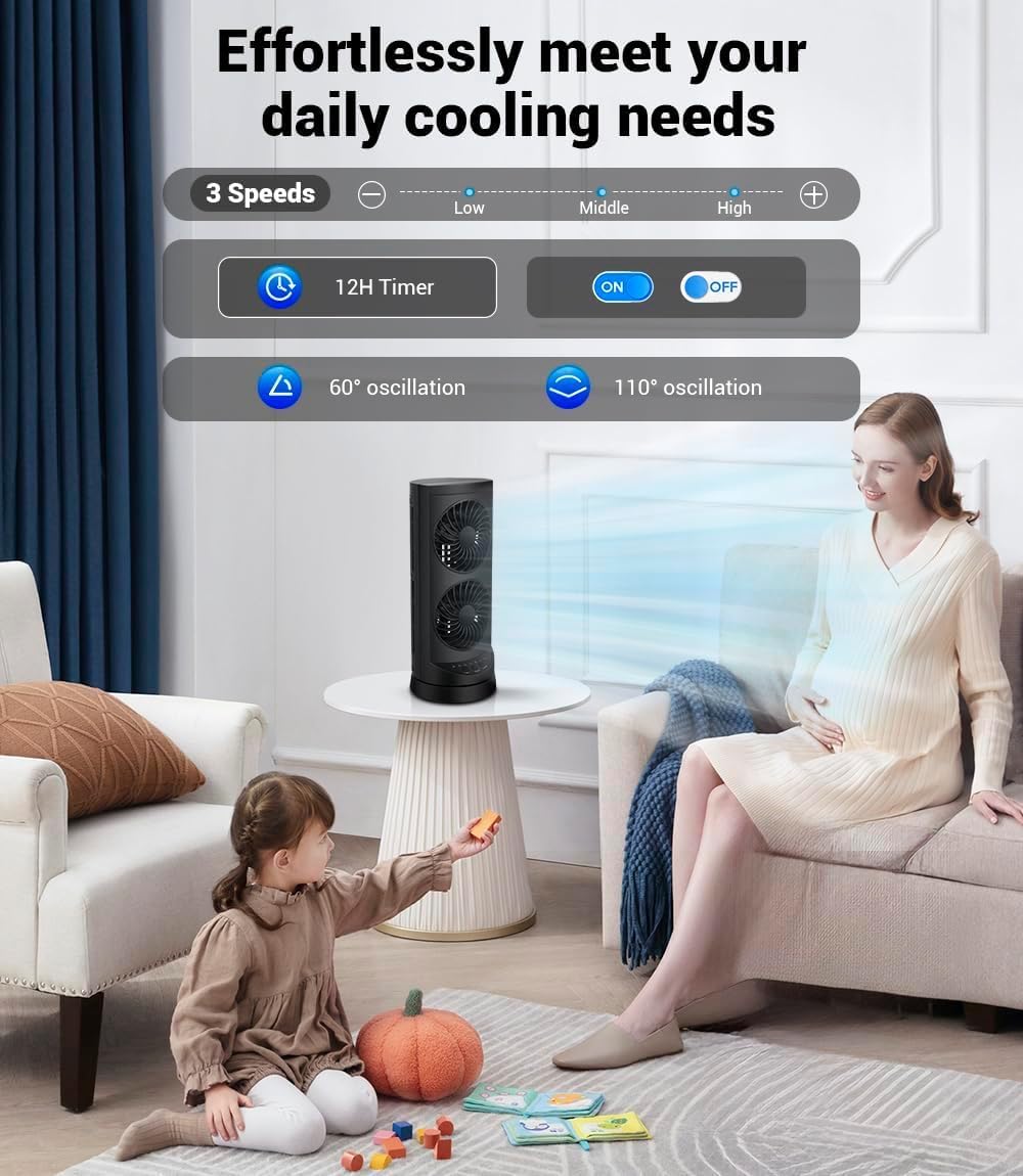 Tower Cooling Fans that Blow Cold Air