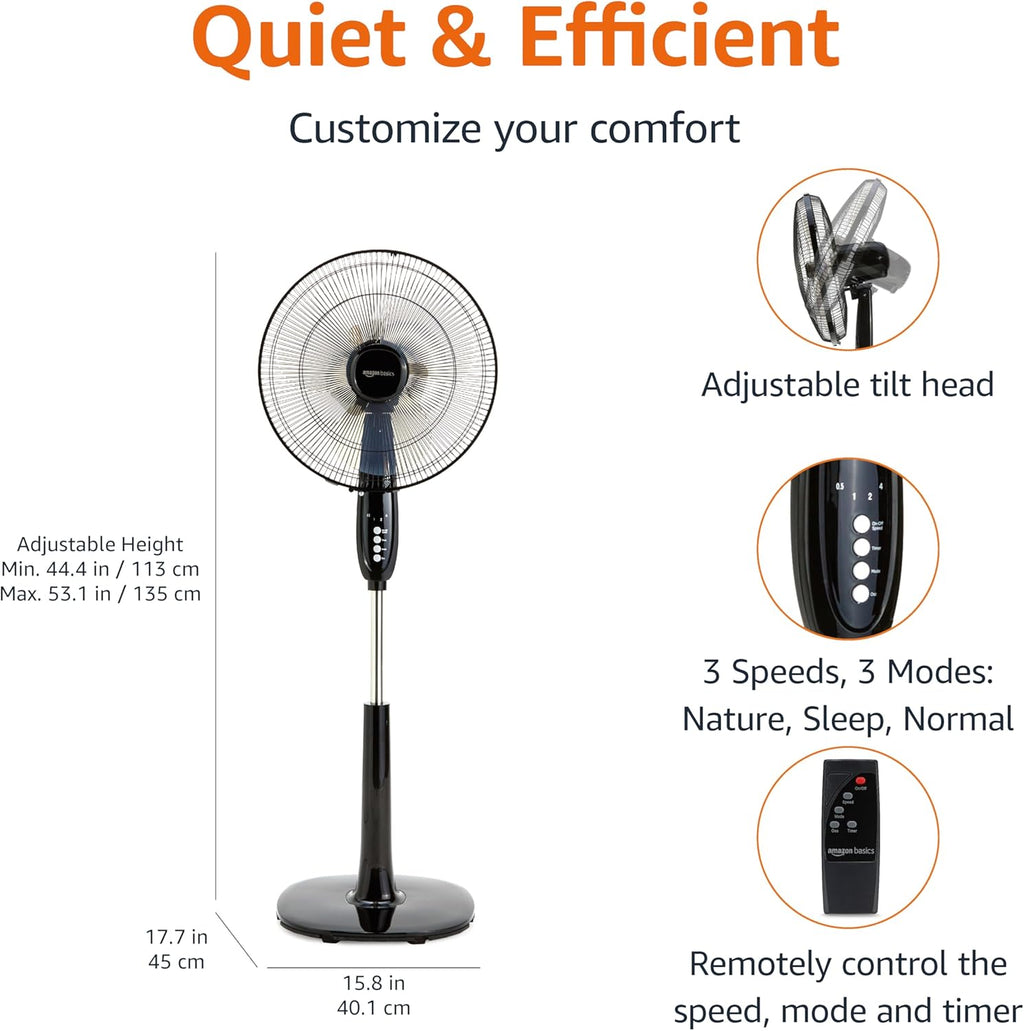 Pedestal Fan with Remote