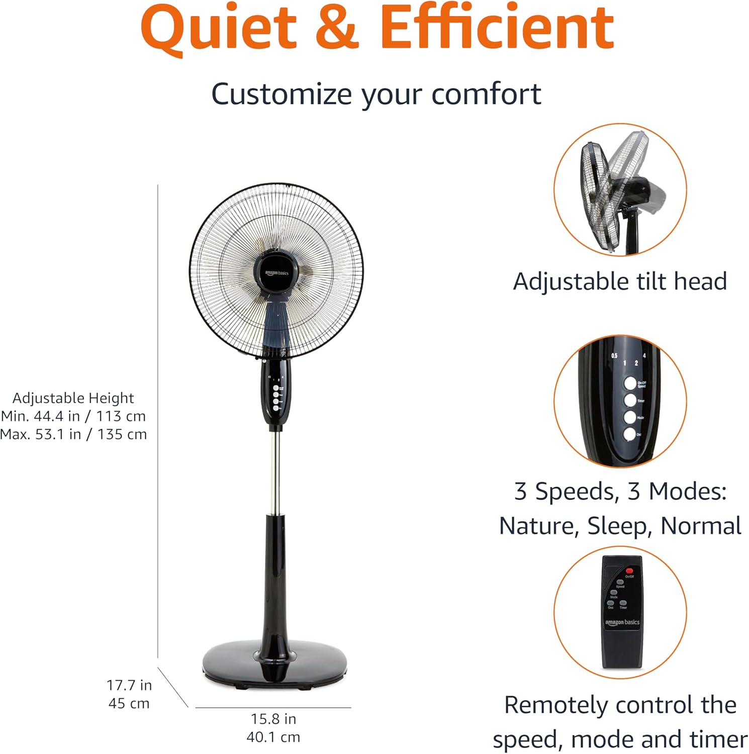 Pedestal Fan with Remote