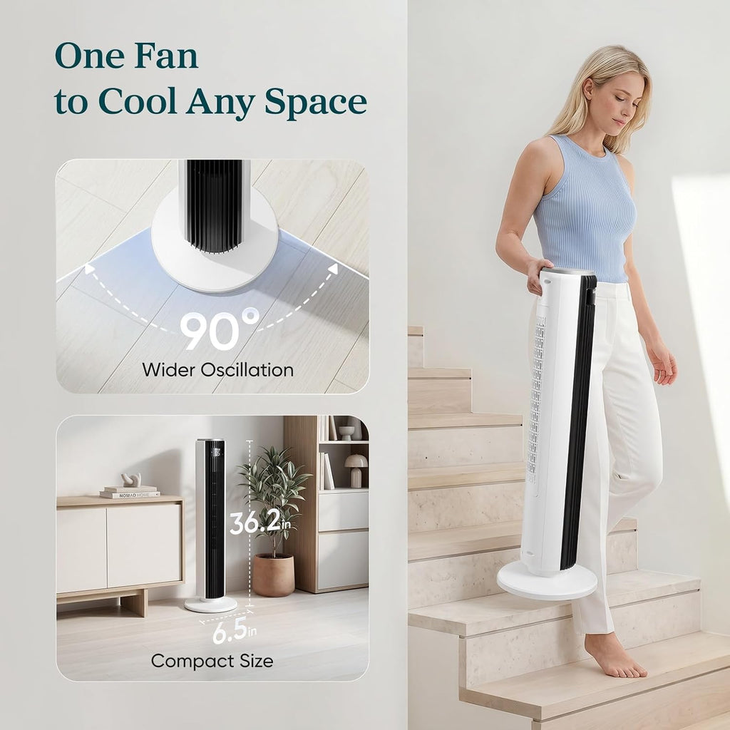 90ft Airflow, 20dB Quiet Fan