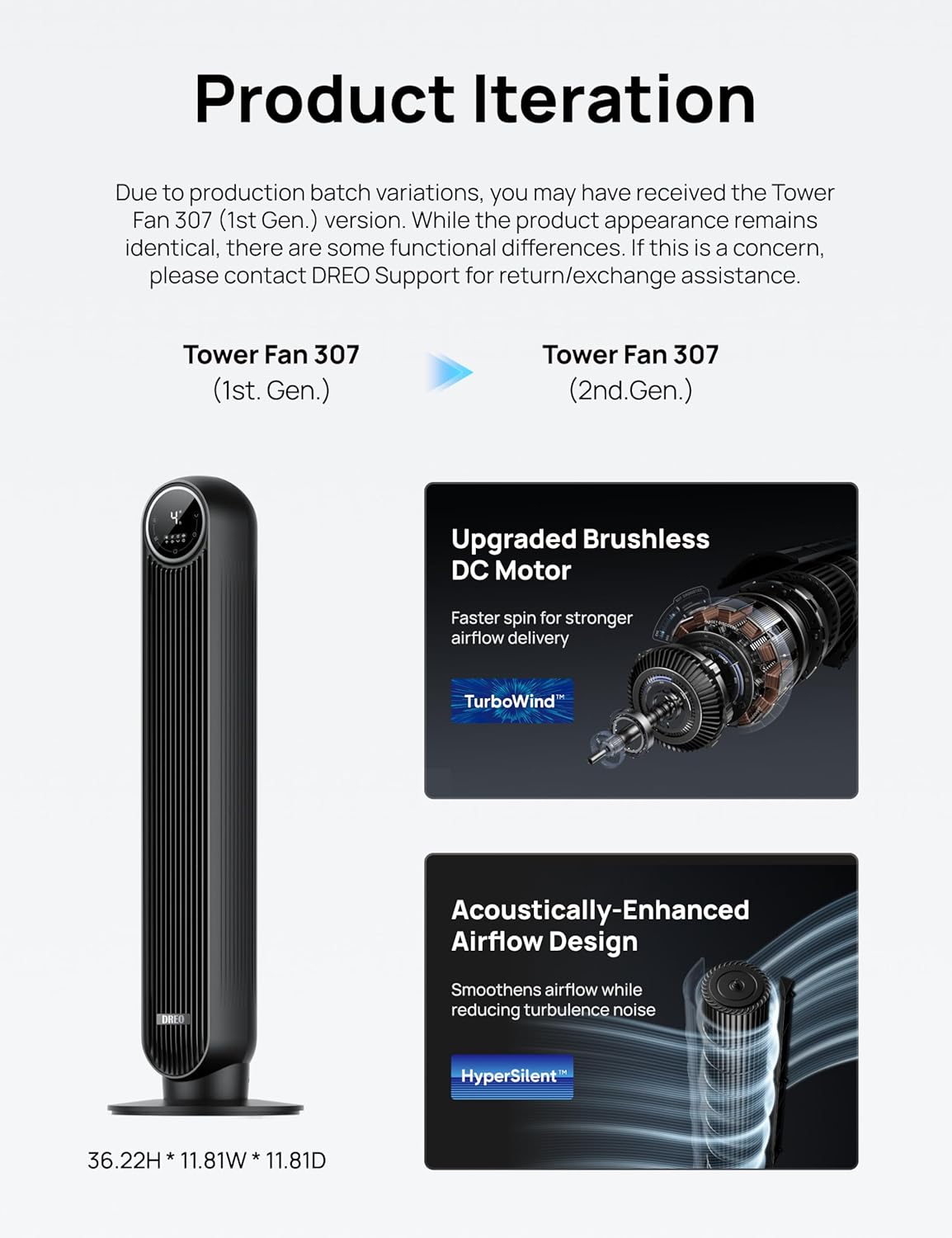 Tower Fan for Bedroom