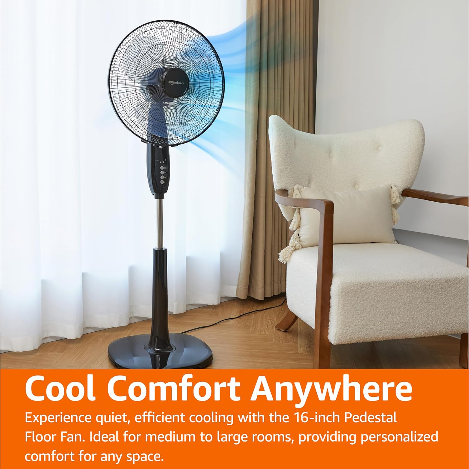Pedestal Fan with Remote