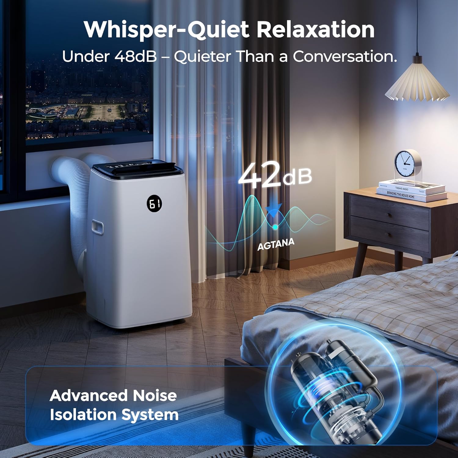 Dual Hose Portable AC