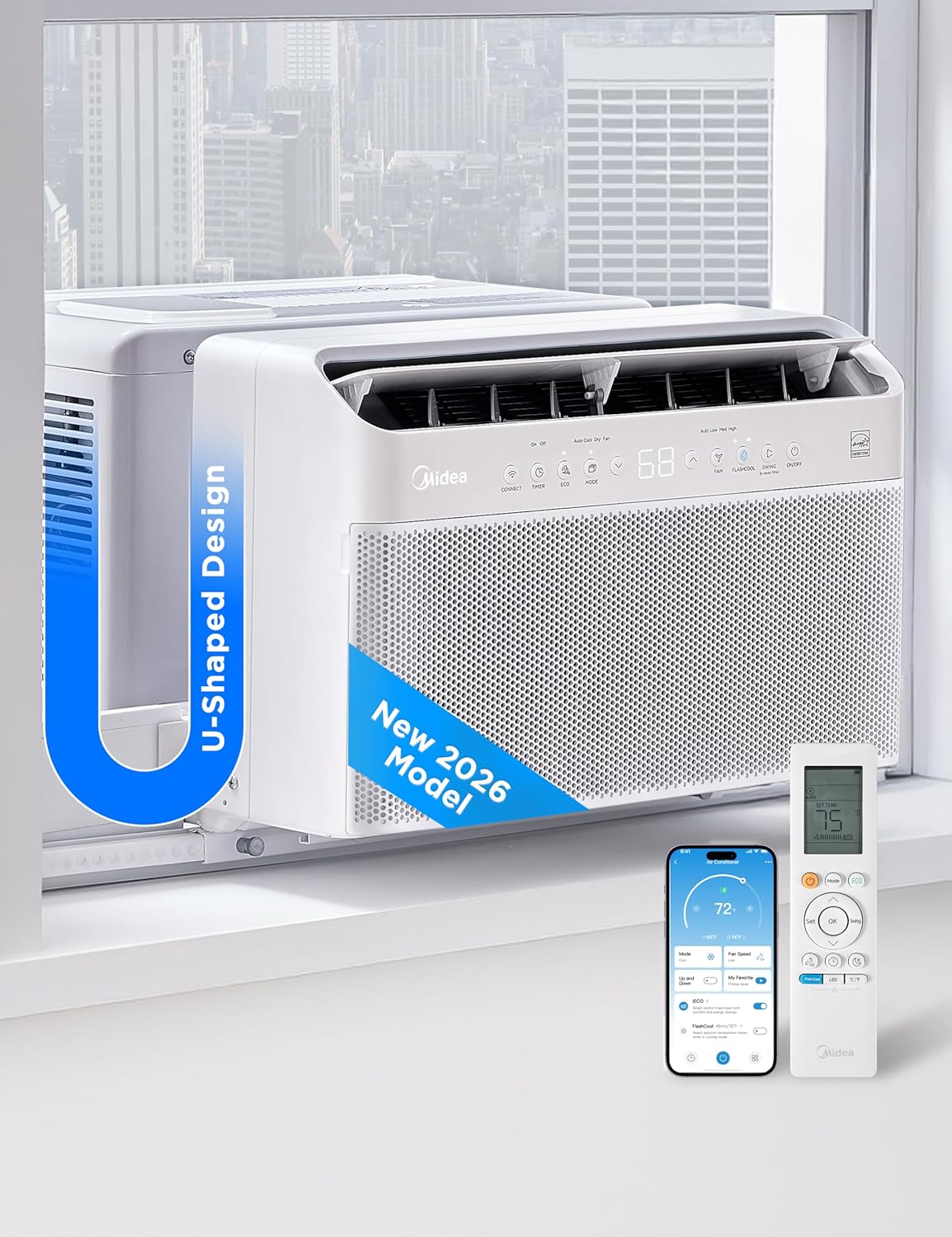 BTU U Shaped Smart Inverter Window